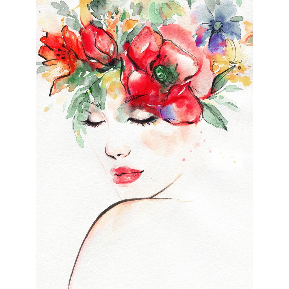Poza Tablou Styler Canvas Flower Head, 80 x 60 cm