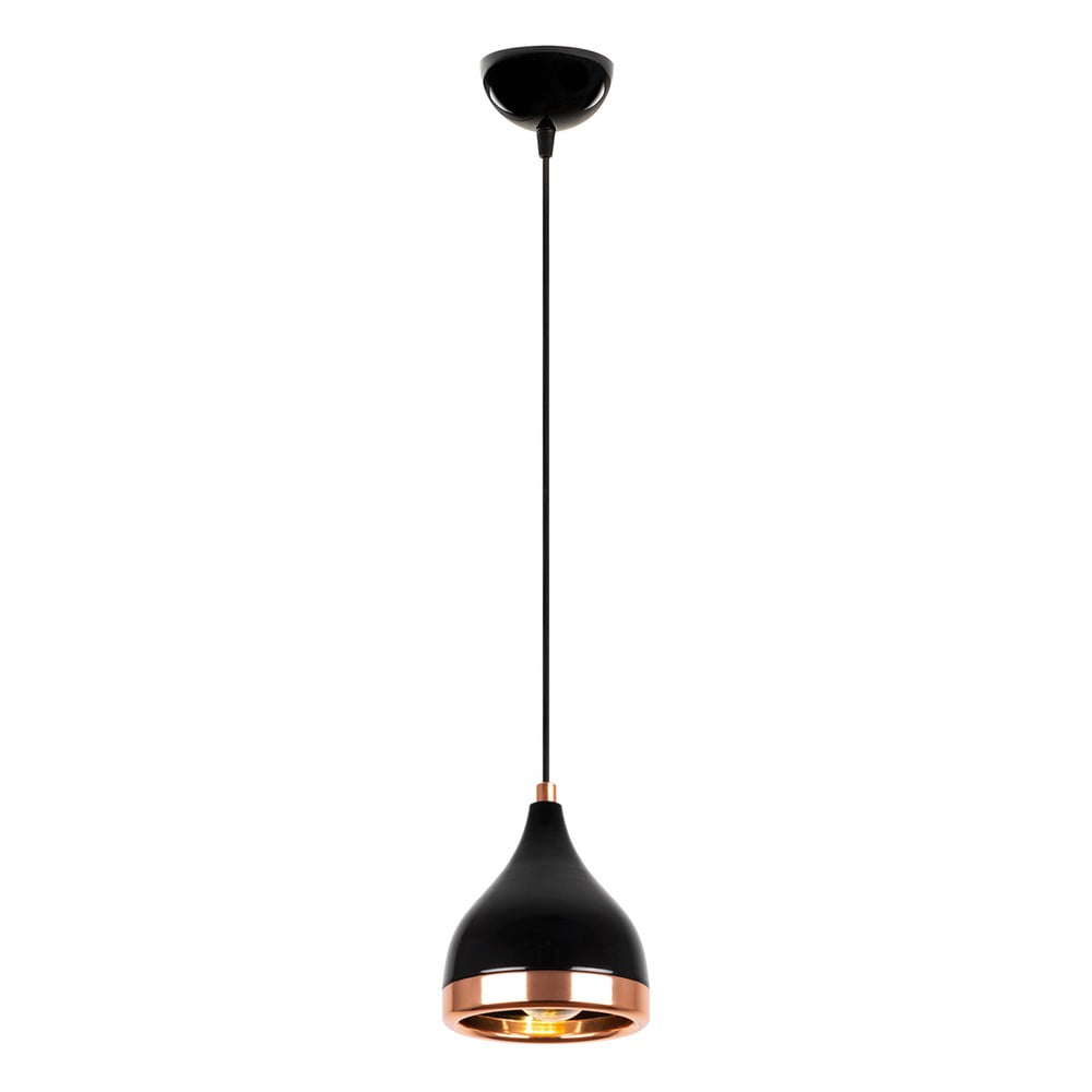 Lustră neagră/aurie ø 14 cm Yildo – Opviq lights