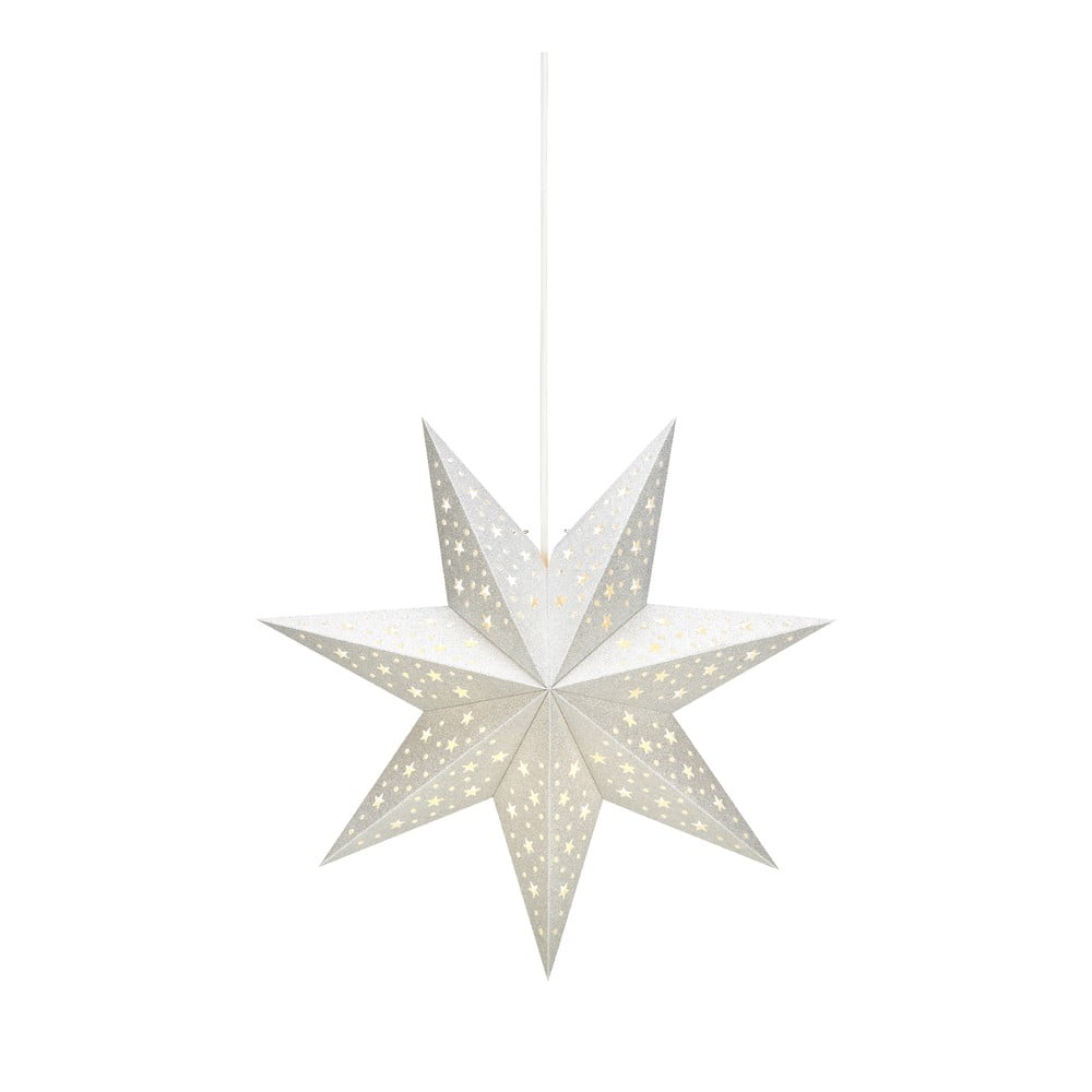  Decorațiune luminoasă argintie ø 45 cm cu model de Crăciun Solvalla – Markslöjd 
