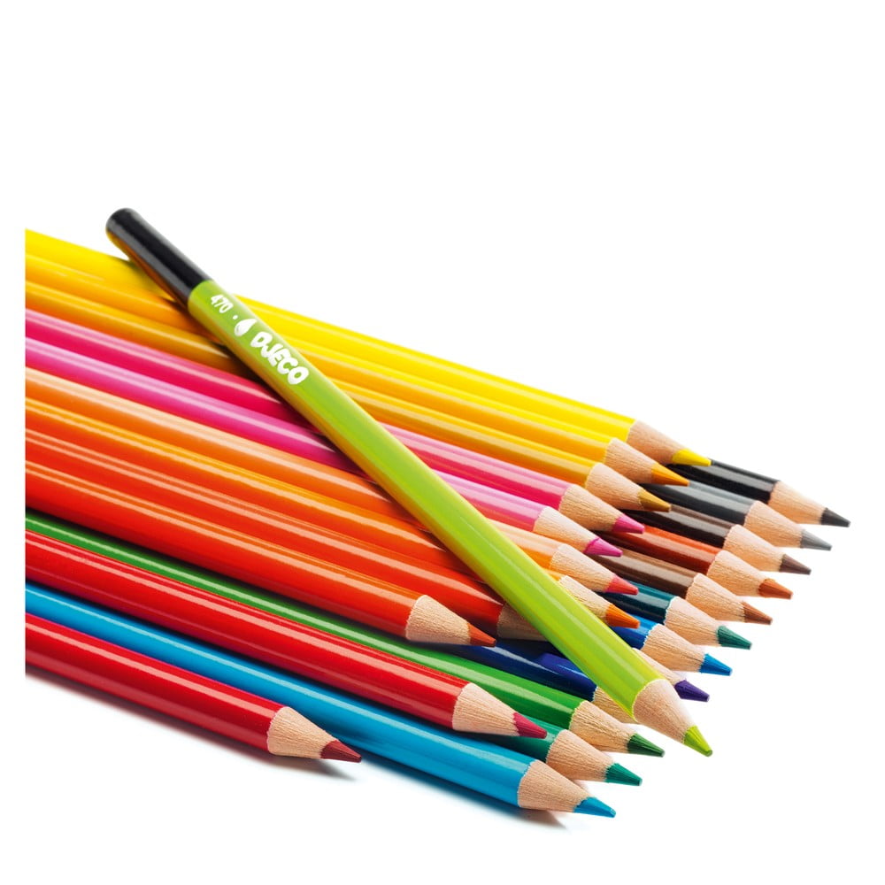 Set 24 creioane colorate Djeco bonami.ro imagine 2022