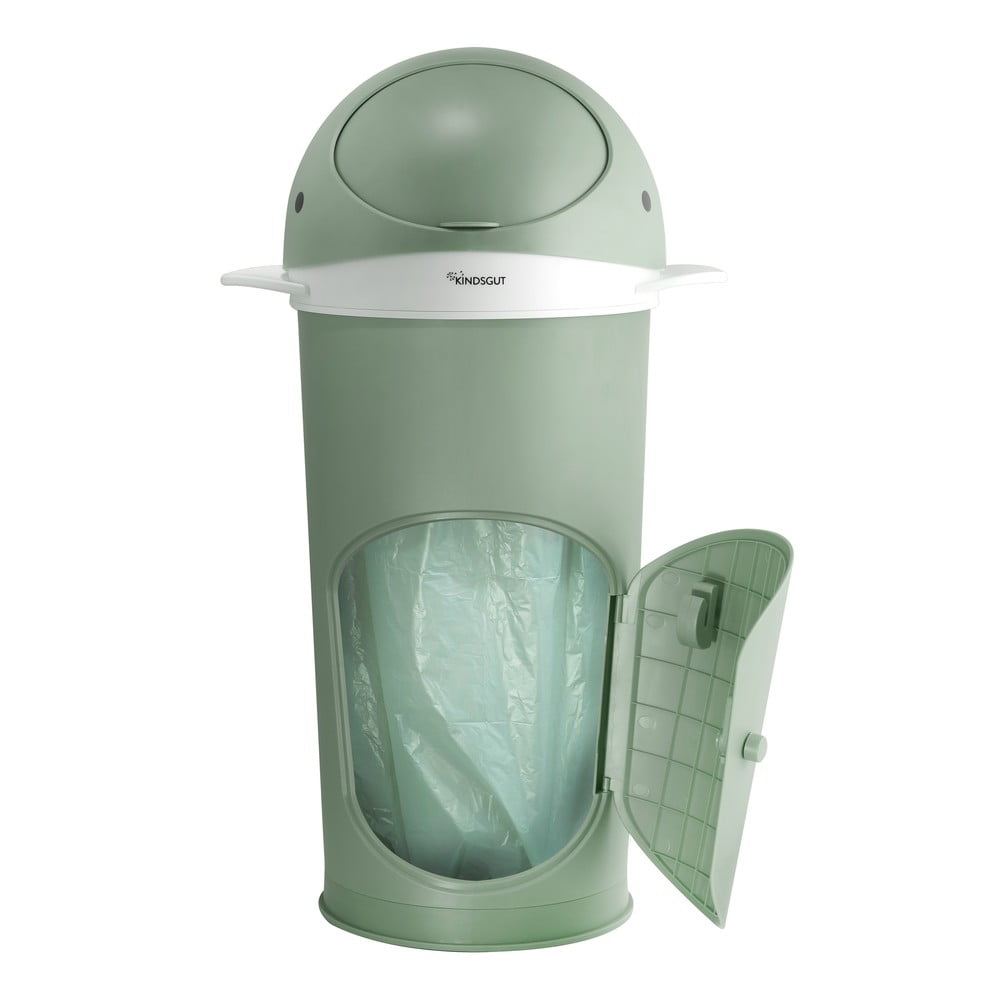 Coș de gunoi verde pentru scutece din plastic 25 l Whale – Kindsgut