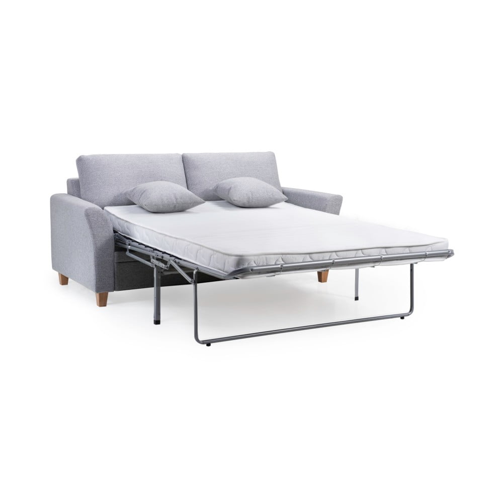 Canapea gri extensibilă 190 cm Sonia – Scandic 190 imagine noua somnexpo.ro