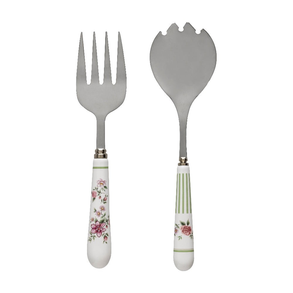 Set furculiță și spatulă cu mâner din ceramică Brandani Nonna Rosa bonami.ro imagine 2022