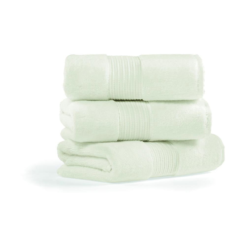 Set 3 prosoape din bumbac l'appartement chicago, 50 x 90 cm, crem