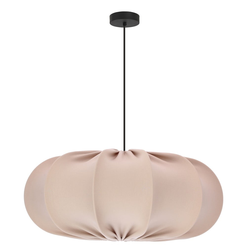 Lustră bej cu abajur textil ø 52 cm Cafee – Candellux Lighting