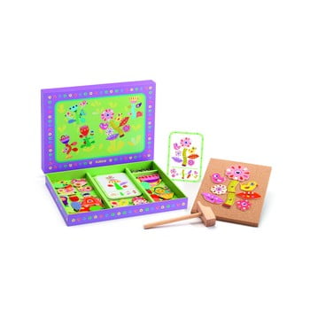 Set jucării din lemn cu ciocan djeco garden