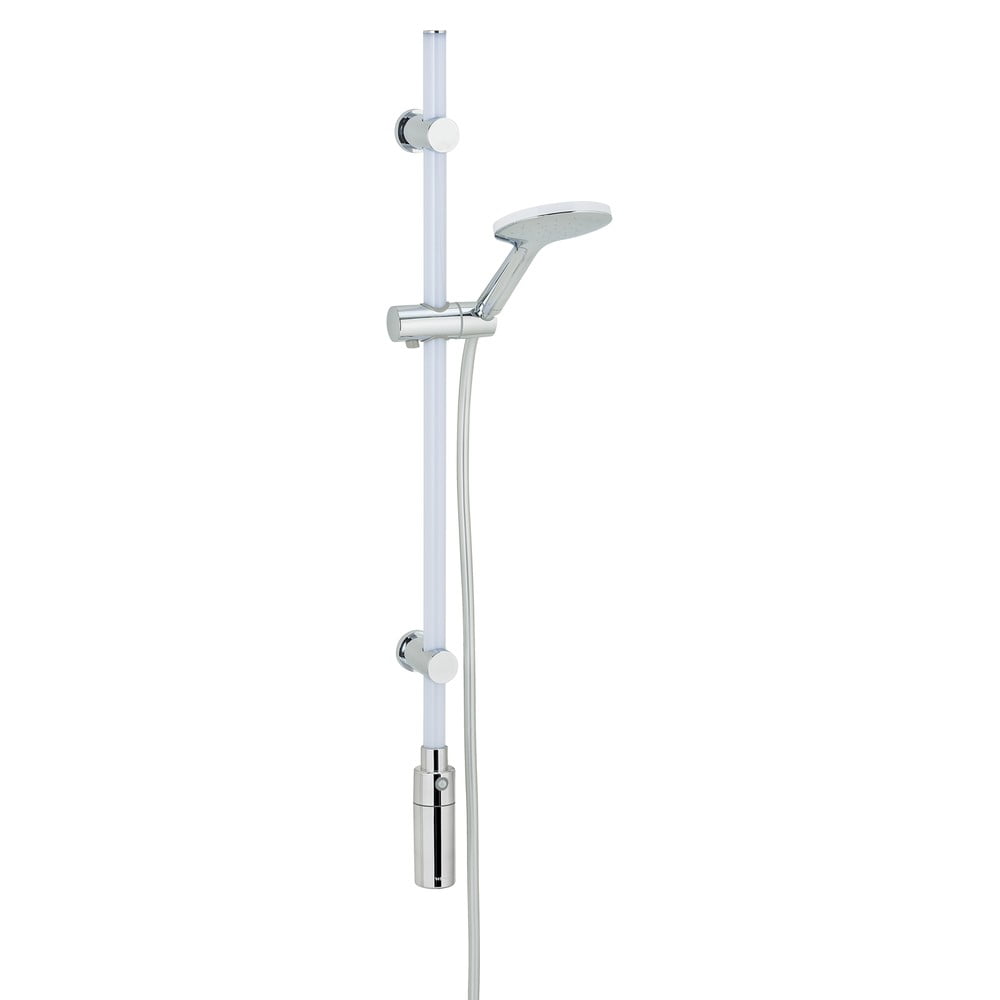 Bară de duș cu LED și pară Wenko Warm White, lungime 94 cm bonami.ro pret redus