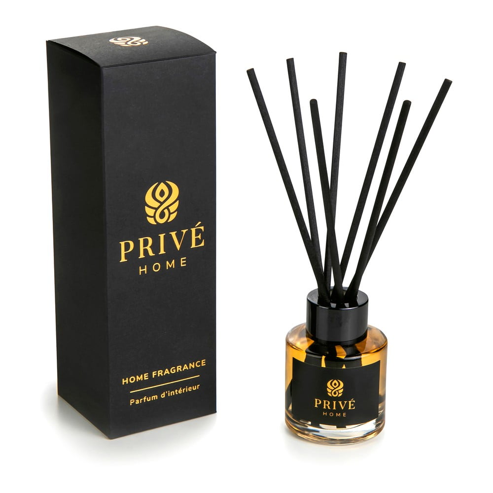 Difuzor de parfum cu bețișoare Privé Home Tobacco & Leather, 50 ml