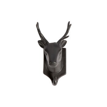 Decorațiune suspendată din porțelan woood nona deer, negru