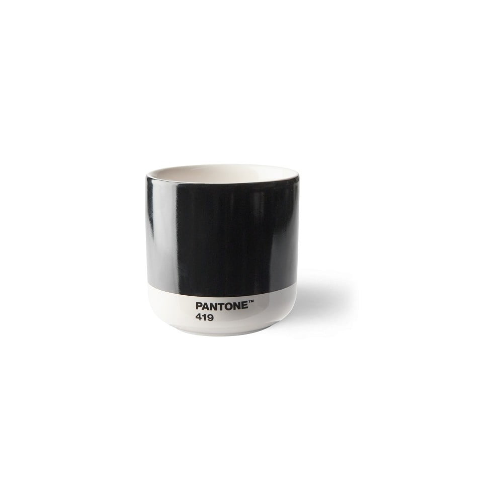 Cană neagră din ceramică 175 ml Cortado Black 419 – Pantone