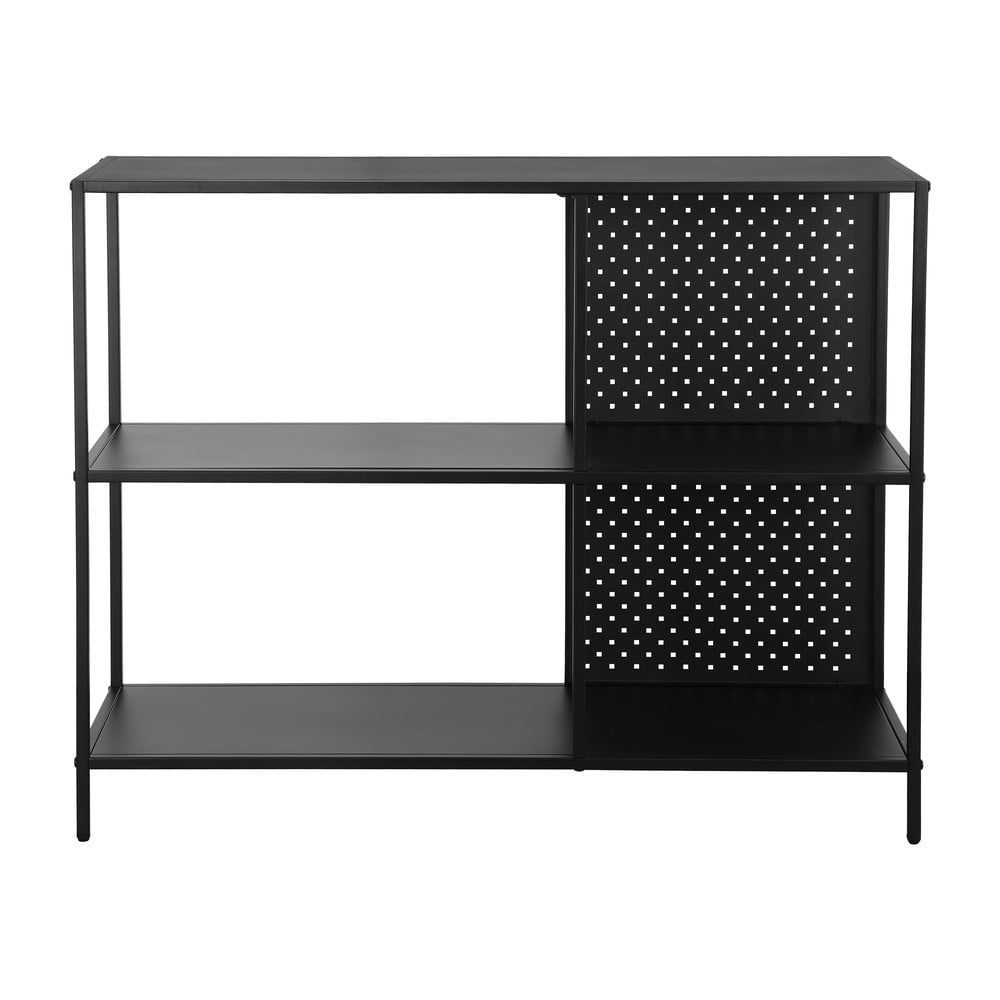 Bibliotecă neagră din metal 100x80 cm Charleston – Støraa