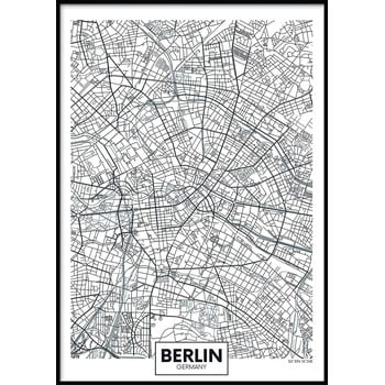 Poster cu ramă pentru perete MAP/BERLIN, 40 x 50 cm