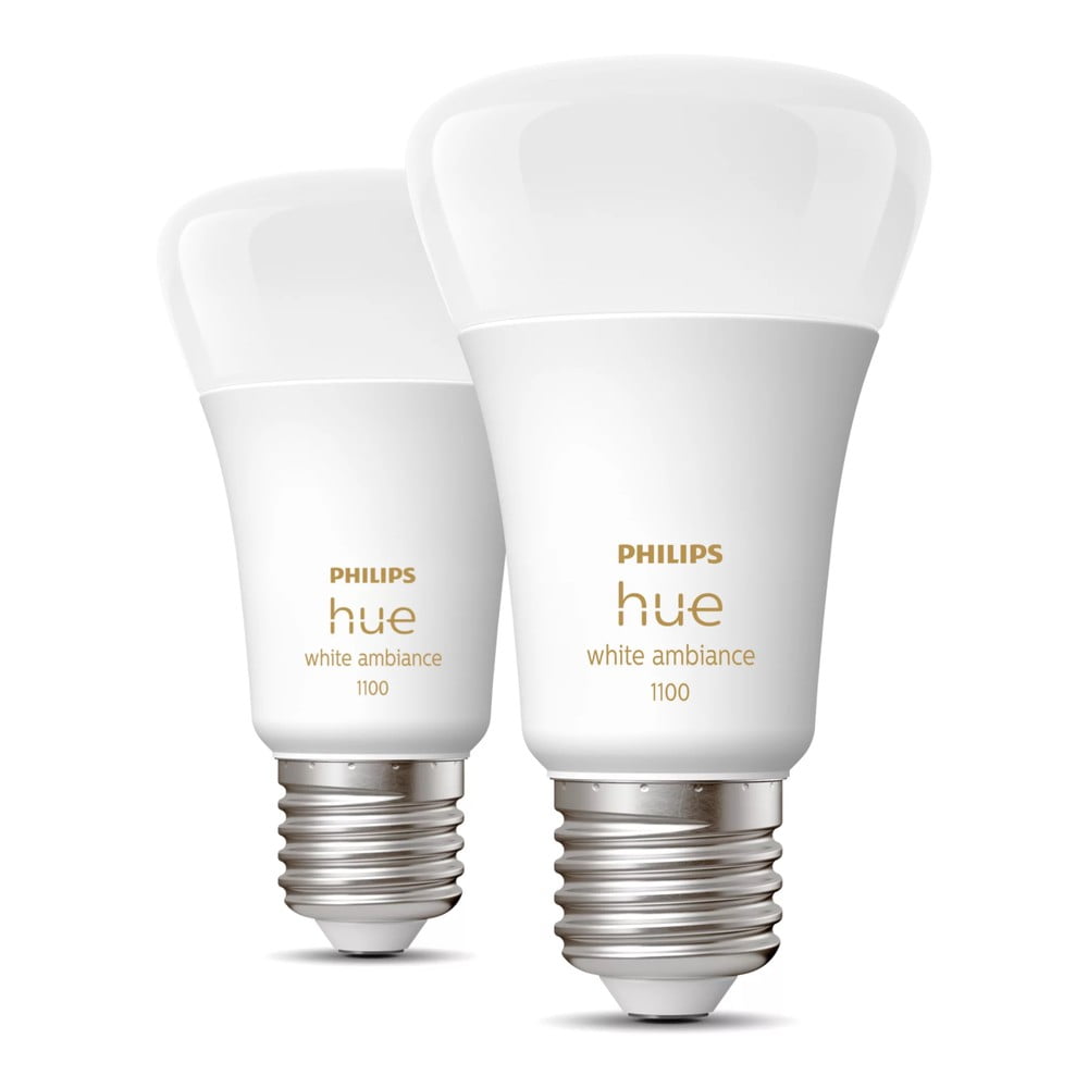 Becuri smart LED E27, 2 buc. 11 W White ambiance – Philips Hue