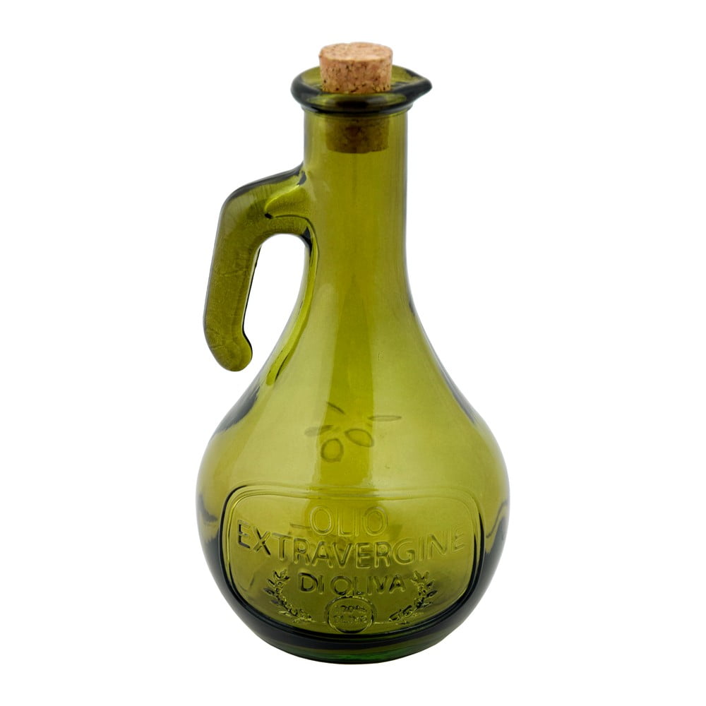 Olivieră din sticlă reciclată Ego Dekor Olive, 500 ml, verde