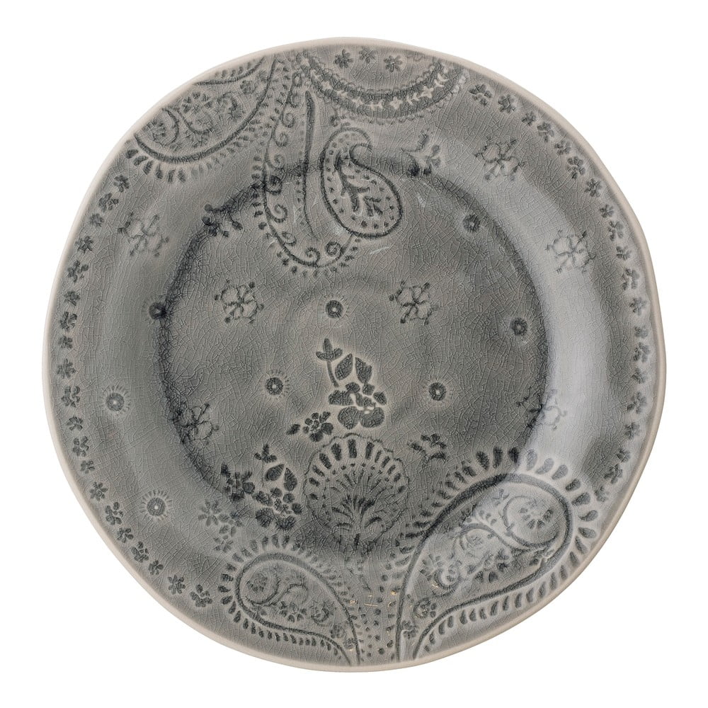 Poza Farfurie din gresie ceramica Bloomingville Rani, Ã¸ 26,5 cm. gri