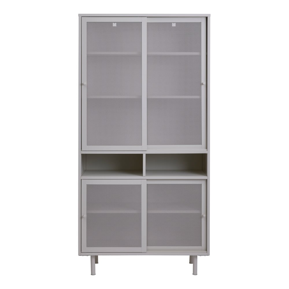 Șifonier alb din metal cu ușă glisantă 90x180 cm Veep – Unique Furniture