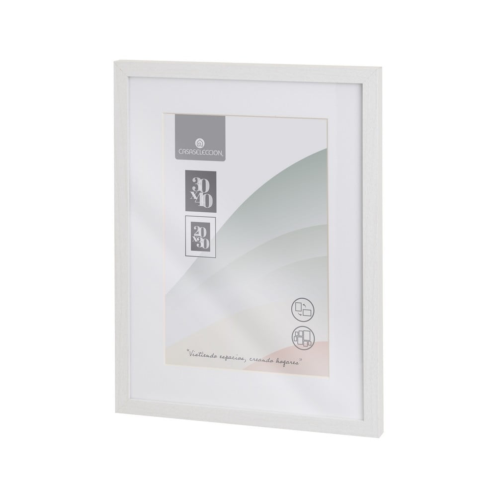 Ramă foto albă de agățat 32x42 cm Sencillo – Casa Selección