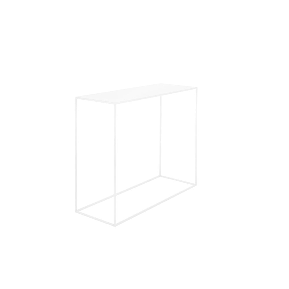 Masă tip consolă din metal CustomForm Tensio, 100 x 35 cm, alb 100 imagine noua