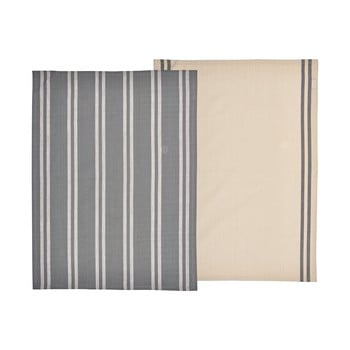Set 2 prosoape din bumbac södahl, bej - gri, 50 x 70 cm
