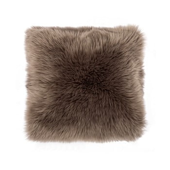 Pernă decorativă din blană artificială tiseco home studio, 45 x 45 cm, maro