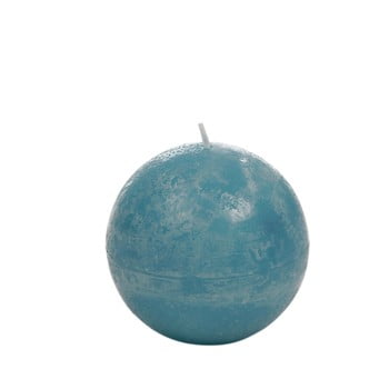 Lumânare j-line globe, albastru azuriu