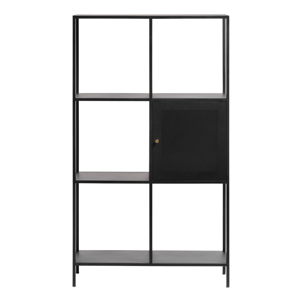 Bibliotecă neagră din metal 80×138 cm Malibu – Unique Furniture 80x138 imagine noua