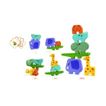Puzzle din lemn în formă de animale pentru copii djeco puzzle