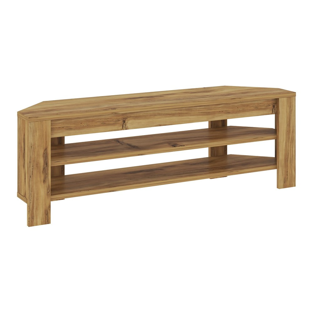 Comodă TV în culoare naturală 120x40x30 cm Corner – Kalune Design