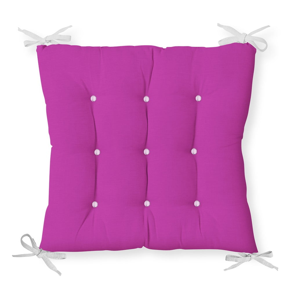 Pernă pentru scaun cu amestec de bumbac Minimalist Cushion Covers Lila, 40 x 40 cm 