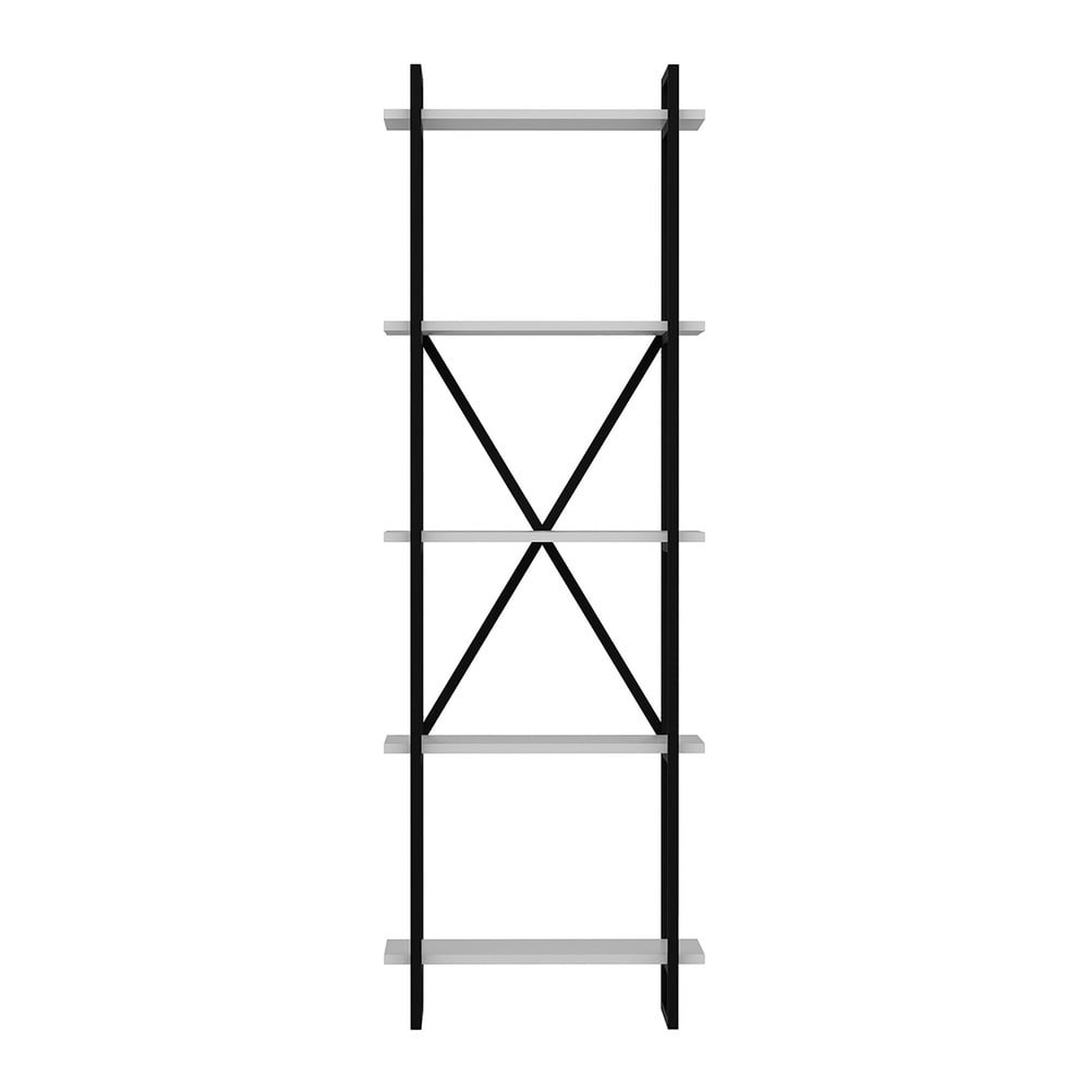  Etajeră neagră-albă 60x180 cm Elston – Kalune Design 