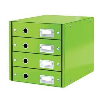 Cutie cu 4 compartimente leitz office, lungime 36 cm, verde