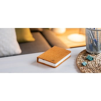 Veioză de birou cu led ginko booklight mini, formă de carte, portocaliu