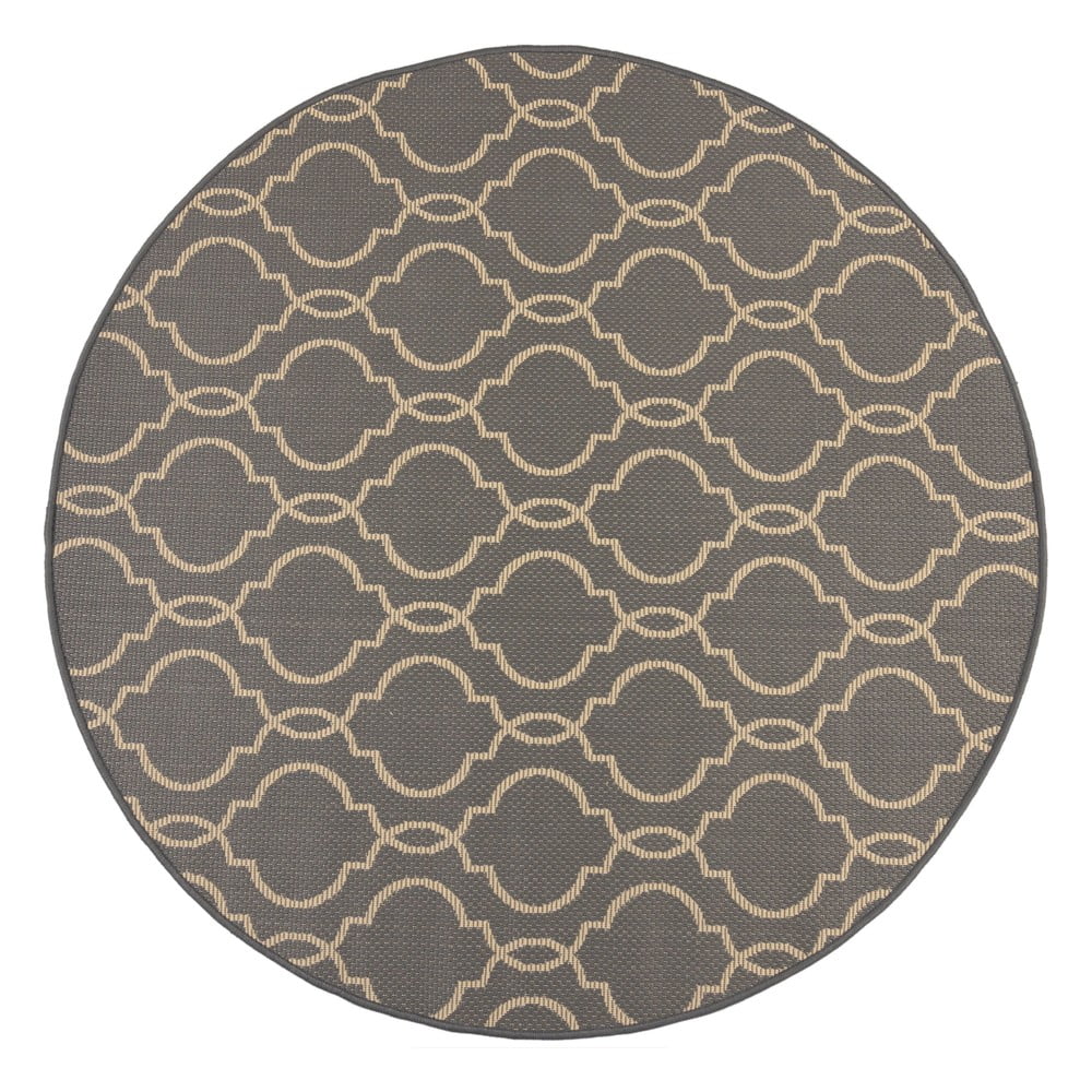 Covor de exterior gri/bej rotund ø 160 cm milan - flair rugs