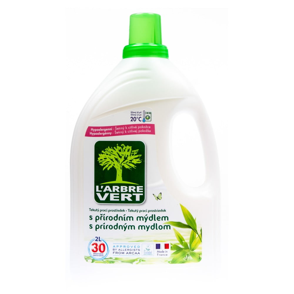 Detergent lichid, ecologic și natural pentru rufe L´Arbre Vert, 2 l