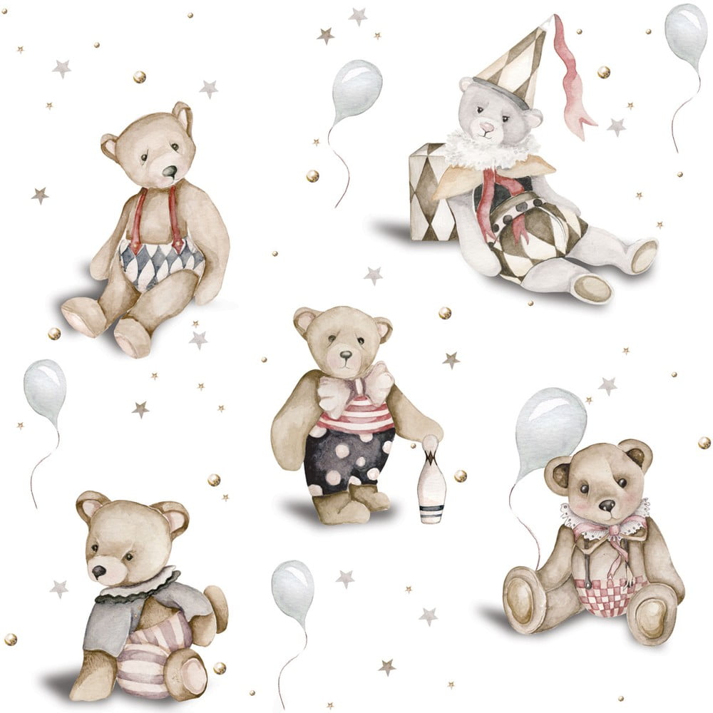 Tapet pentru copii Dekornik Teddy Bears from the Attic, 100 x 280 cm 100