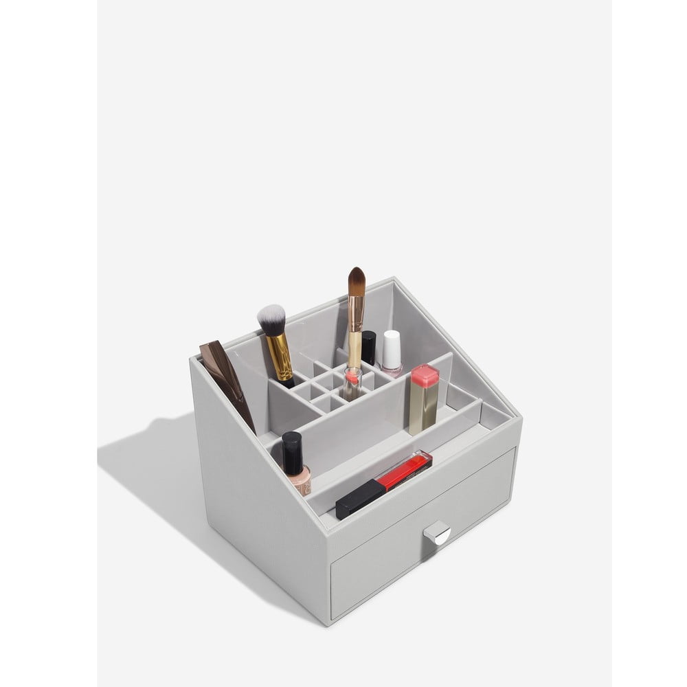 Organizator de baie gri pentru cosmetice – Stackers