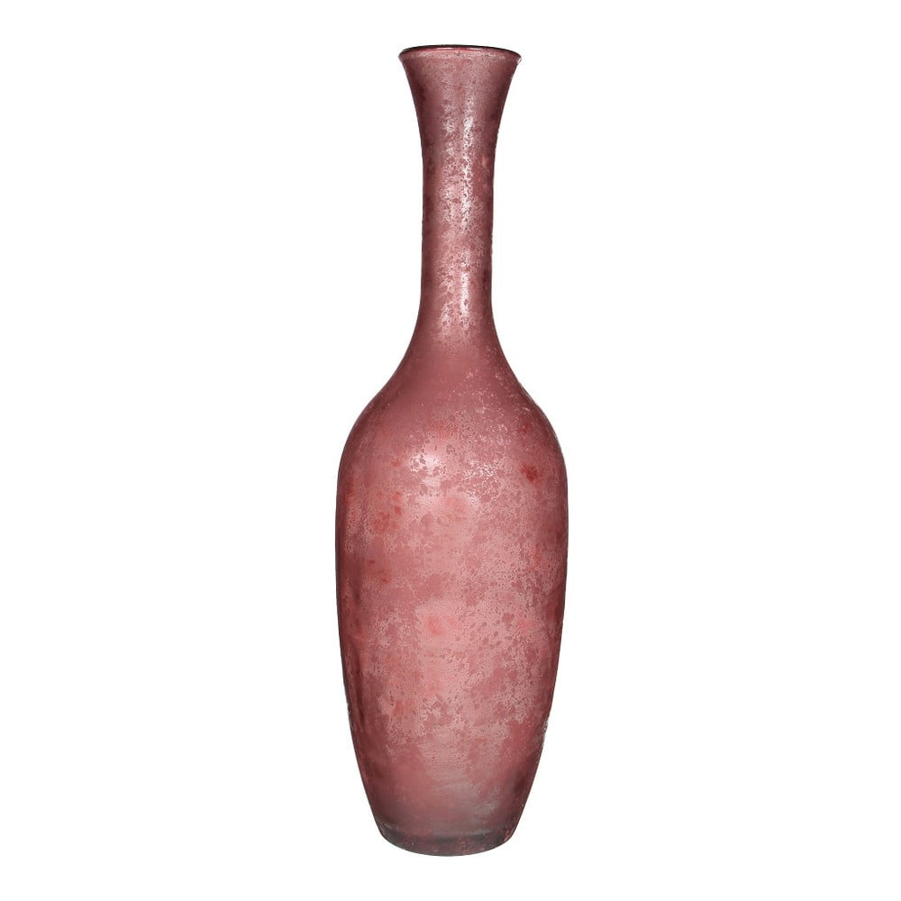 Vază din sticlă Mica Olivier, 100 x 30 cm, roz