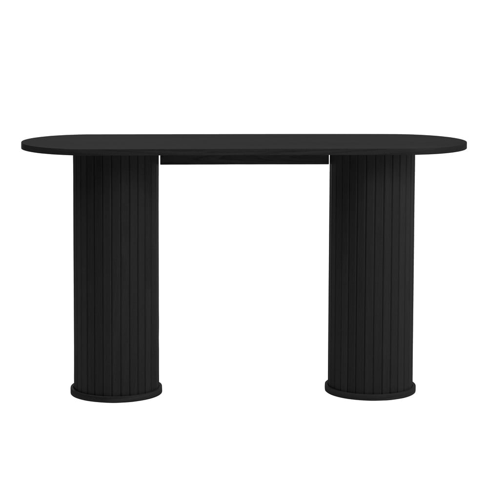 Masă consolă neagră 40x130 cm Nola – Unique Furniture