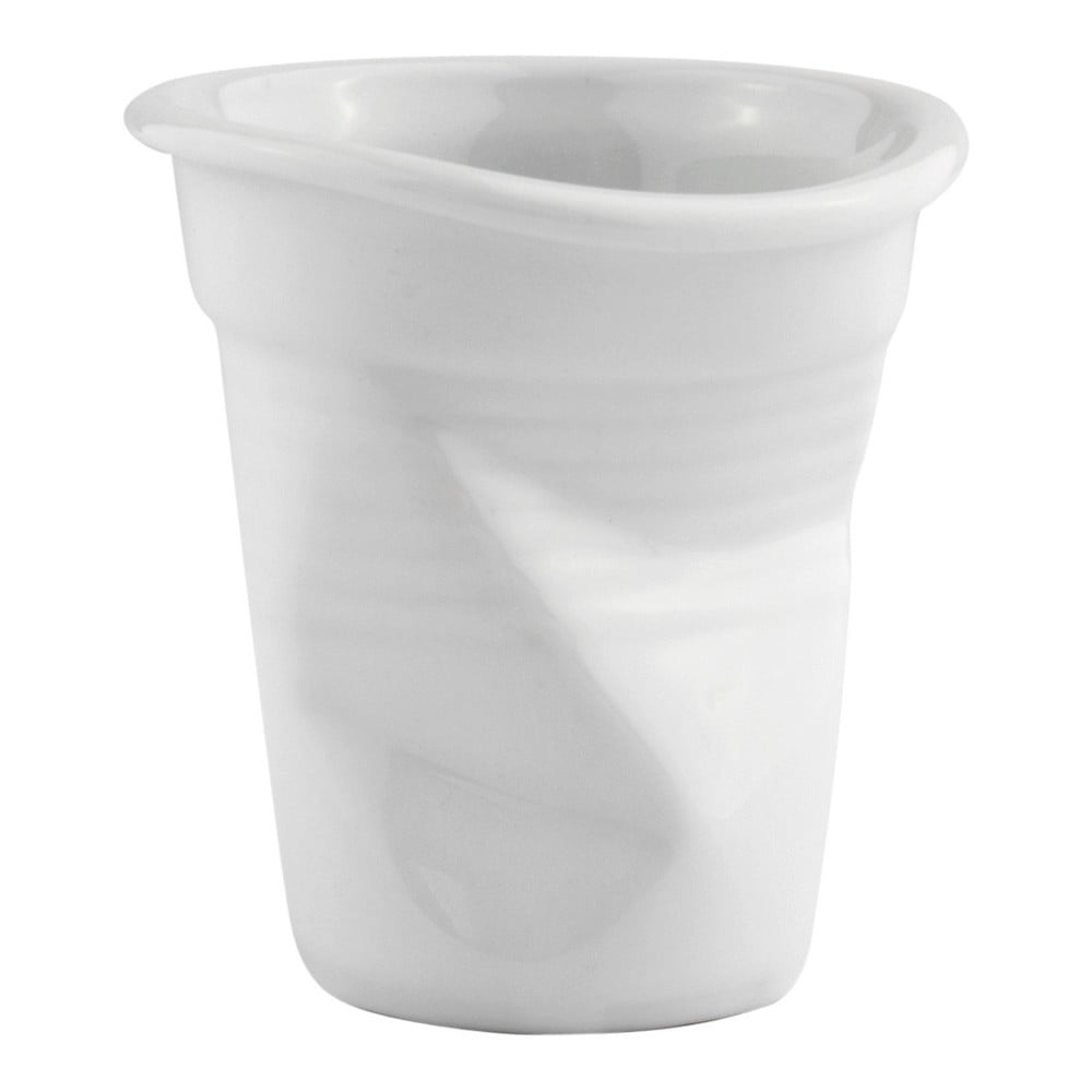 Cană/pahar din porțelan KJ Collection, 100 ml, alb