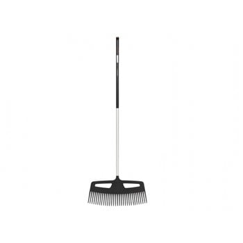 Greblă din aluminiu cu mâner pentru frunze fiskars, lățime 61,5 cm, alb