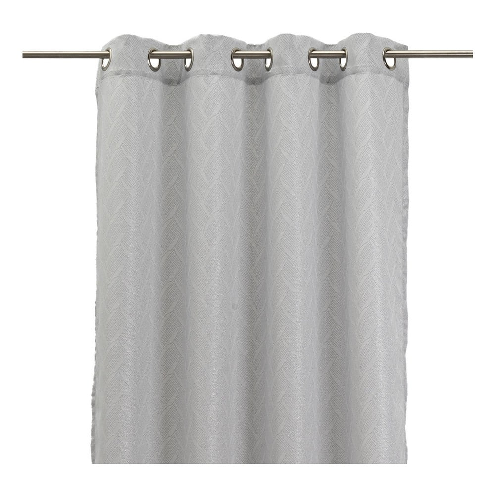 Draperie gri/argintie din jacquard 140x260 cm Lluvia – Casa Selección