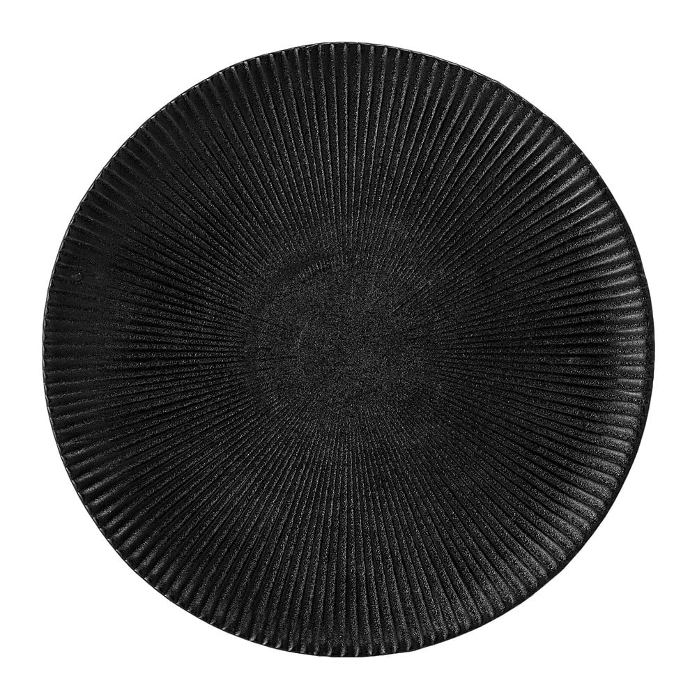 Poza Farfurie din gresie ceramica Bloomingville Neri, Ã¸ 23 cm, negru