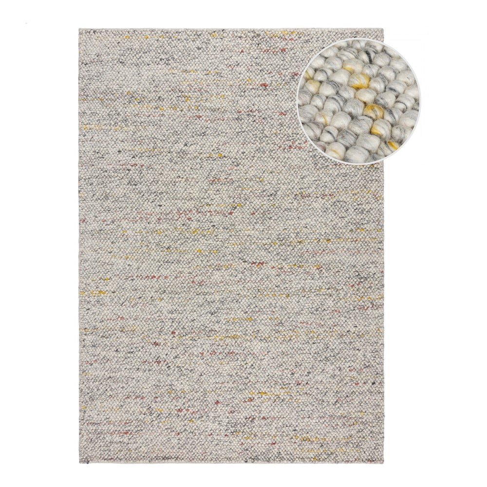 Covor crem țesut manual din amestesc de lână 160x230 cm Minerals – Flair Rugs