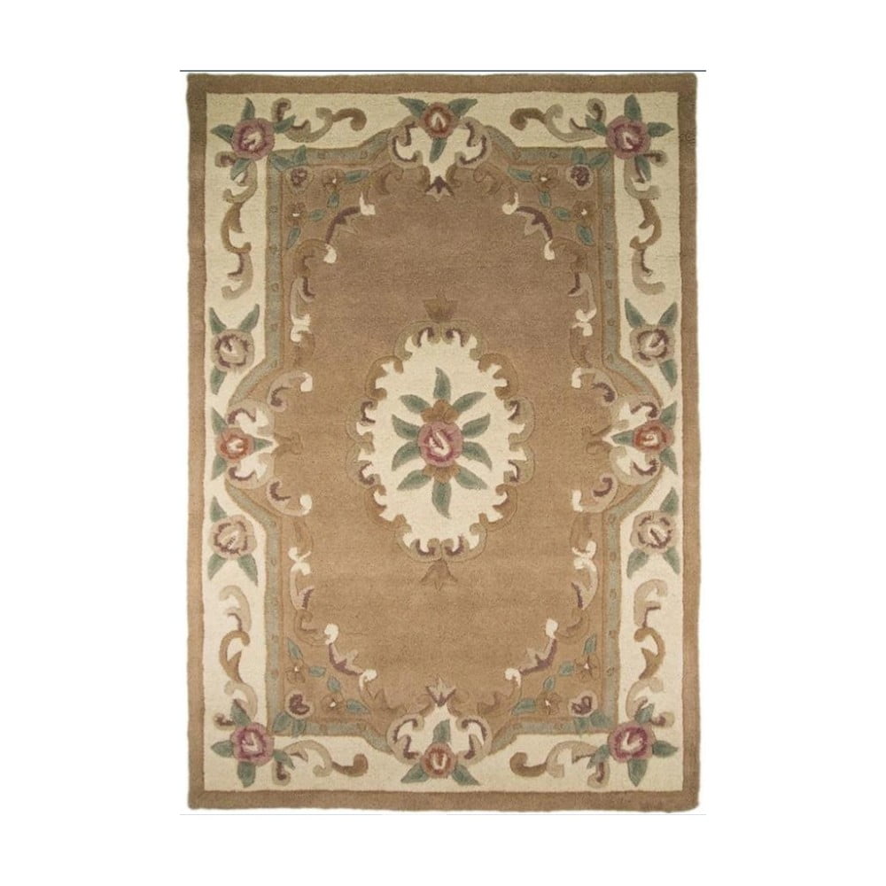 Covor din lână Flair Rugs Aubusson, 75 x 150 cm, bej