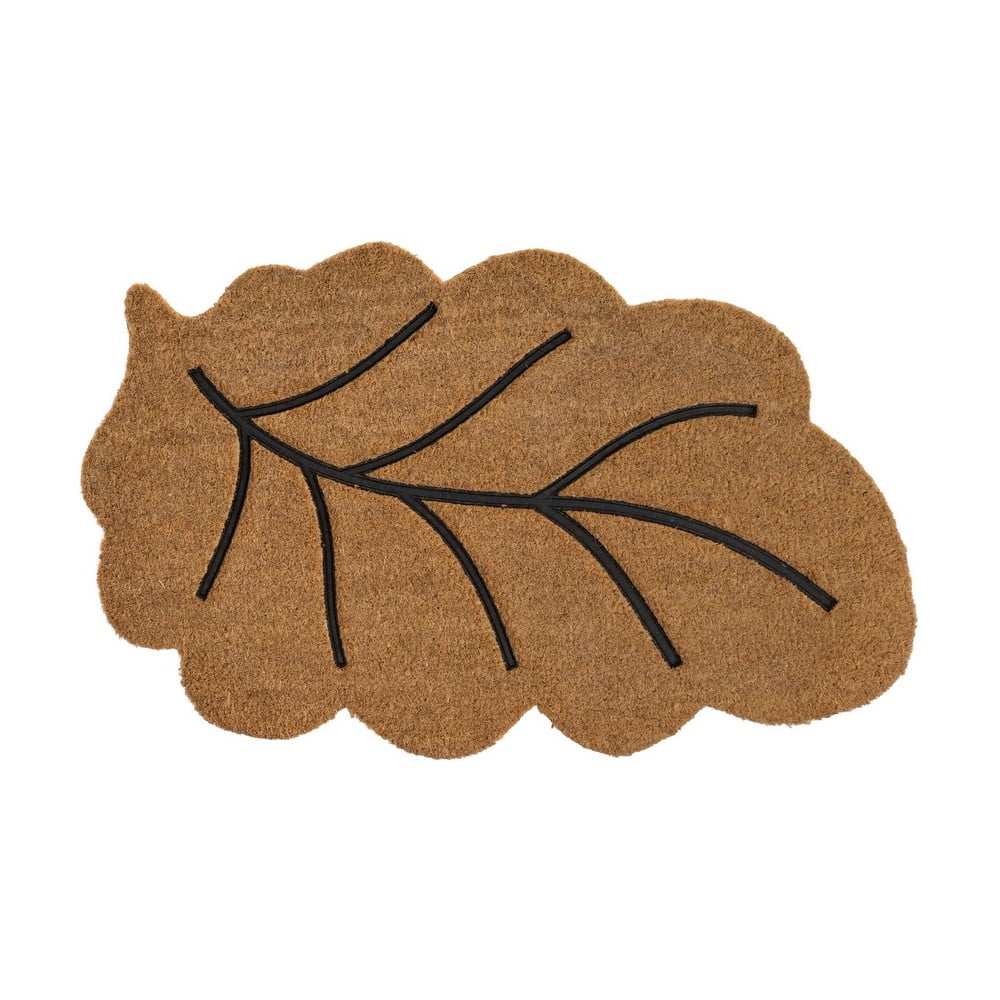 Covoraș de intrare din fibre de nucă de cocos 45x75 cm Leaf – Casa Selección