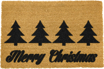 Covoraș intrare din fibre de cocos artsy doormats it'merry trees, 40 x 60 cm