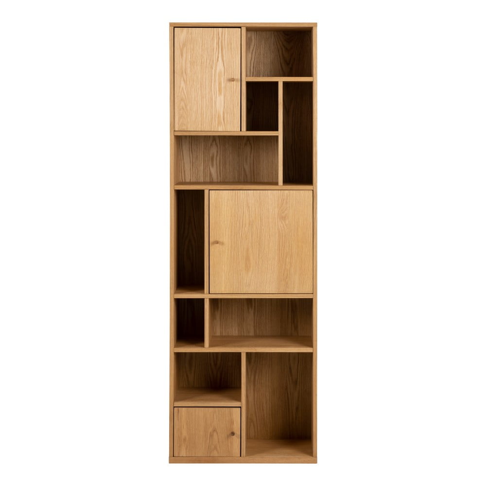 Bibliotecă în culoare naturală cu aspect de lemn de stejar 61x180 cm Rangoon – Actona