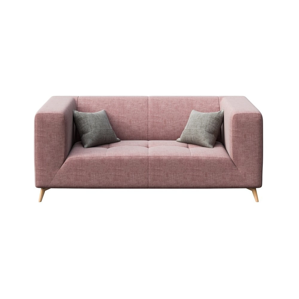 Canapea cu 2 locuri MESONICA Toro, roz bonami.ro