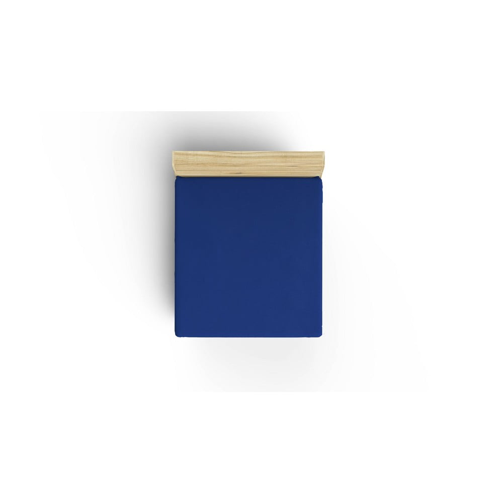 Cearceaf albastru din bumbac cu elastic 140×190 cm – Mijolnir 140x190 imagine noua