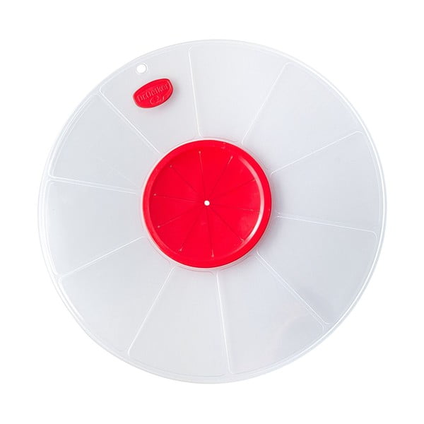 Capac cu gaură pentru mixer Dr. Oetker, ø 30 cm, roșu - alb